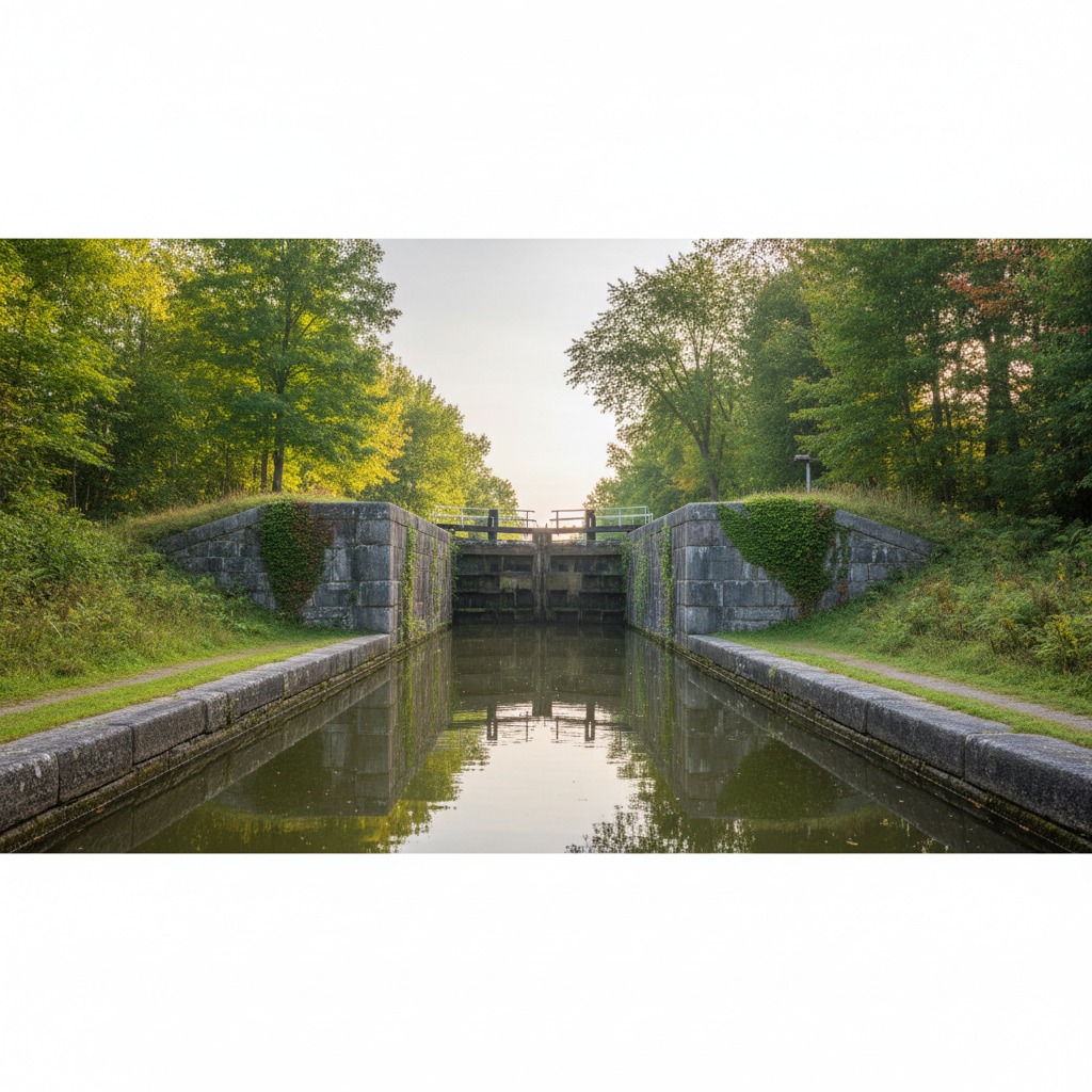 Historic canal waterway representing the Shubenacadie Canal heritage of Port Wallace